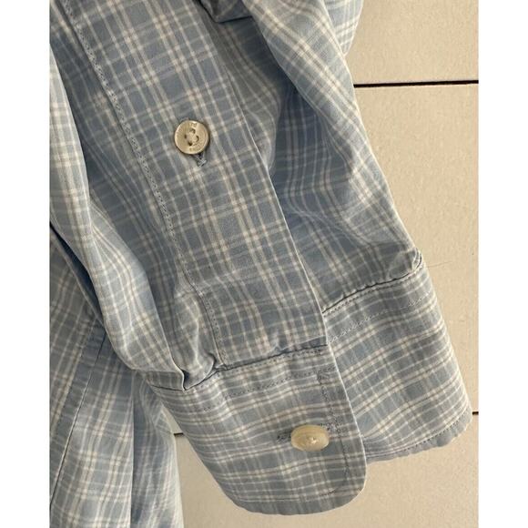 Vineyard Vines Mens Whale Shirt Button Down Blue Plaid Check Long Sleeve M - Picture 5 of 10